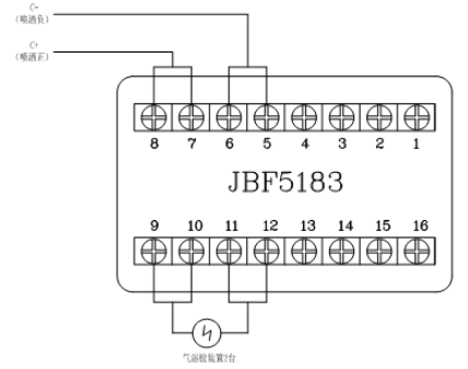 JBF5016黑龙江气体灭火控制器控制气溶胶黑龙江气灭装置接线